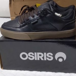 Mens 7 Osiris Protocol Skate Shoes Black Leather
